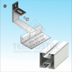 Set de fixare pe acoperis inclinat p/u 3 baterii solare