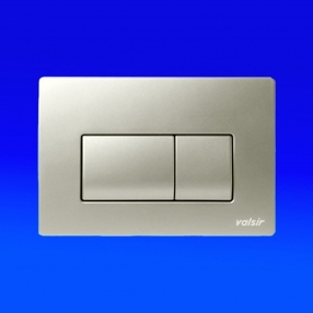 PLACA DUBLA COMANDA SATIN CROM PT TROPEA 