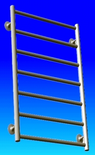 Radiator baie inox DREPT 500/900,1/2''
