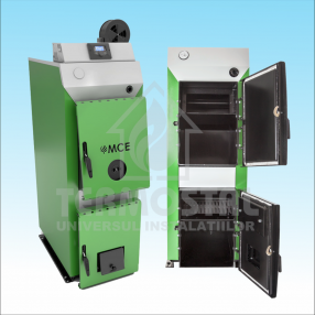 CAZAN COMBUSTIBIL SOLID MCE AGRO V1 12KW CU PANOU COMANDA+VENTILATOR