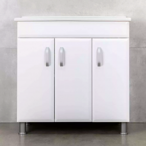 DULAP DIAMIS ALB CU LAVOAR ATRIA 850, LAVOAR APLICAT SANOVIT ATRIA 850X455X165