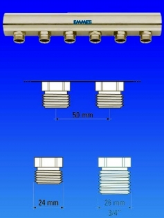 COLECTOR TOPWAY 1'' CU 5 CAI 24x19M