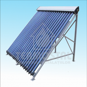 BATERIE SOLARA TIP COLECTOR  CU PRESIUNE 20 TUB CU  SUPORT ACOPERIS PLAT