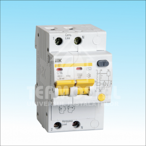 AUTOMAT DIFERENTIAL АД12 2Р 25А 10мА