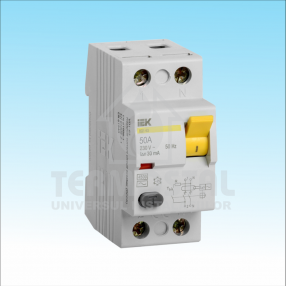 INTRERUPATOR DIFERENTIAL ВД1-63 2Р 50А  100мА