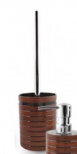 Perie WC Plastic Madera 